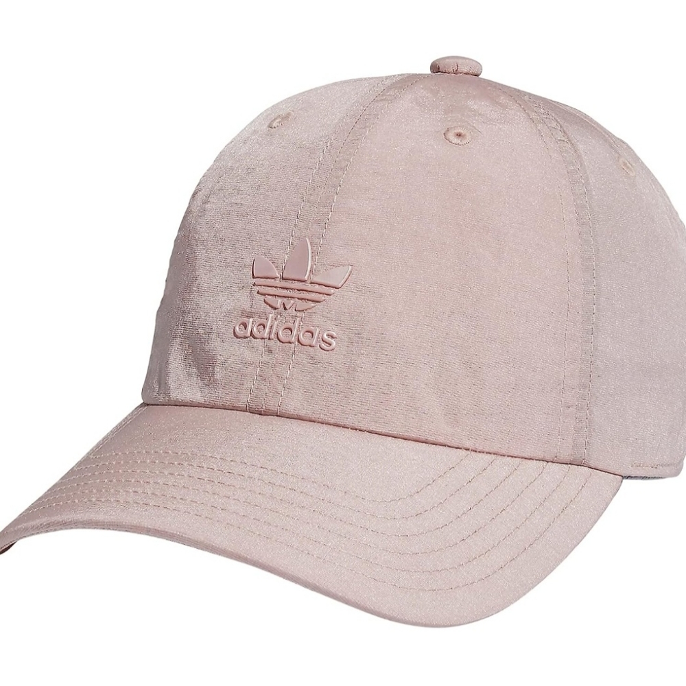Adidas Originals Women’s Relaxed Fit Shine Strap-Back Nylon Hat Barbiecore Pink